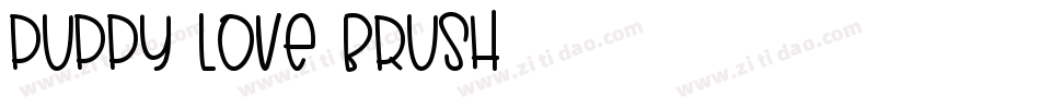 PUPPY LOVE BRUSH字体转换